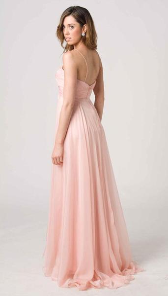 E204 CLASSIC STYLE WITH MODERN FLAIR FORMAL GOWN - PINK