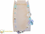 Amaryllis Long Necklace - Lilac & Blue