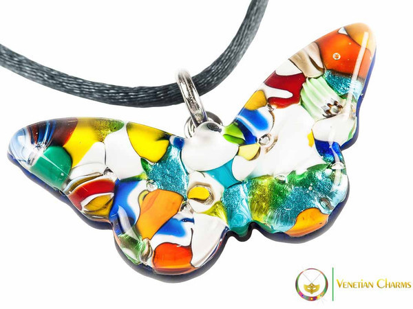 Butterfly Pendant - Multicoloured