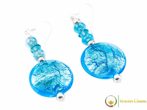 Cheri Earrings - Blue and Light Blue