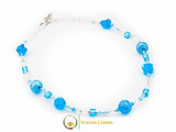 Cheri Long Necklace Set - Blue and Light Blue