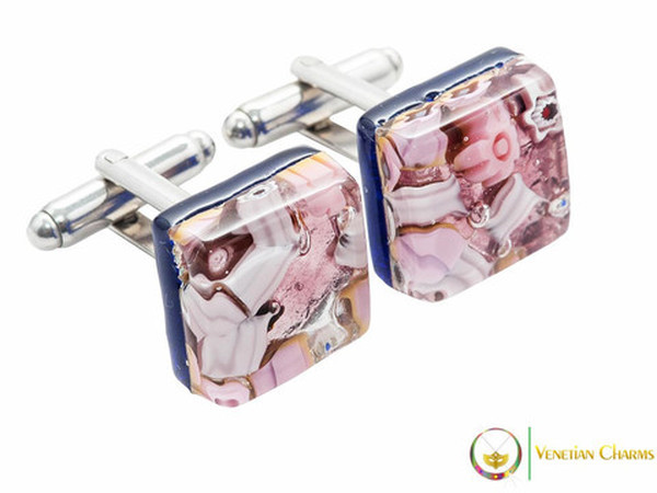 Chrome Cufflinks - Pink Chrome Cufflinks - Pink