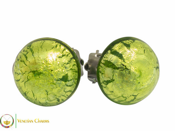 Clip Earrings Medium - Green Clip Earrings Medium - Green