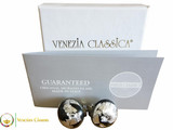 Clip Earrings Medium - Silver & Black
