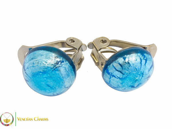 Clip Earrings Small - Blue Clip Earrings Small - Blue
