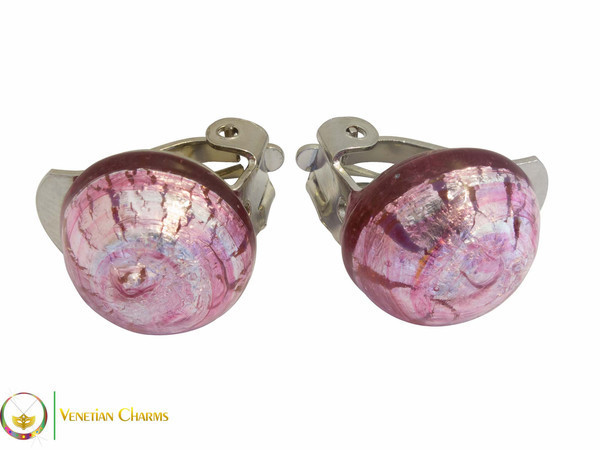 Clip Earrings Small - Pink Clip Earrings Small - Pink