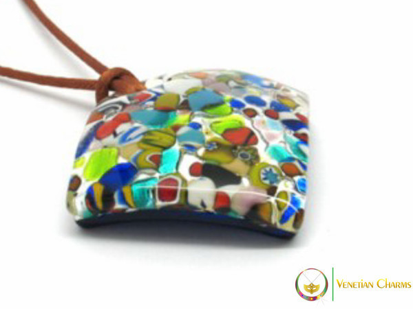 Curved Pendant 40mm - Multicoloured