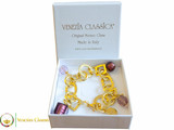 Florence Gold Charm Bracelet - Amethyst