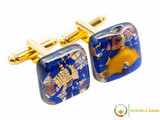 Gold Cufflinks - Blue/Gold