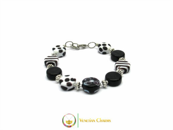 Murano Glass Bracelet - Black