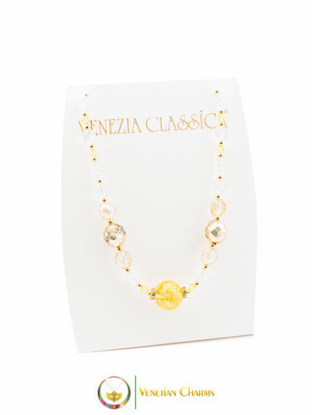 Perlage Necklace - Gold & Clear