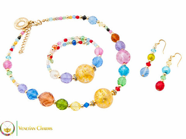 Perlage Necklace Set - Multicoloured