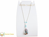 Teardrop Pendant - Aqua