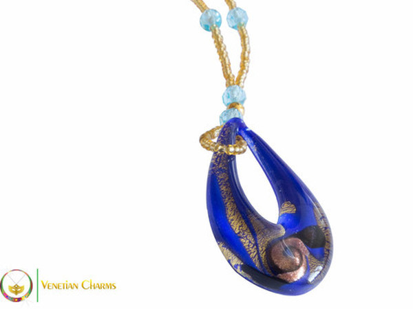 Teardrop Pendant - Blue