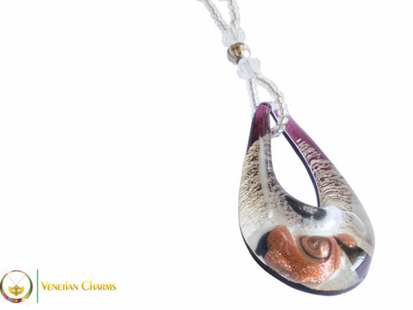 Teardrop Pendant - White