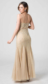 RC203 SASSY FIT & FLARE FORMAL GOWN PEACH
