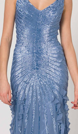 RC45 LUXURIOUS SHIMMERING ELEGANCE GOWN PEARL BLUE