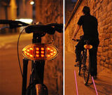 Bicycle Turn Signals LED Laser Bike Lights Wireless Rear Indicator