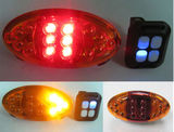 Bicycle Turn Signals LED Laser Bike Lights Wireless Rear Indicator
