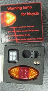 Bicycle Turn Signals LED Laser Bike Lights Wireless Rear Indicator