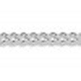 Single Handprint Silver Pendant - Chain Style Curb