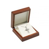 Mahogany Wooden Gift Box for Pendant or Drop Earrings
