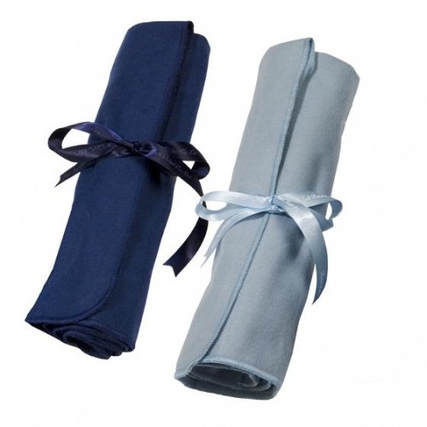 Town Talk Superior 7-Piece Silver Cutlery Storage Roll (26cm) - Silver Blue