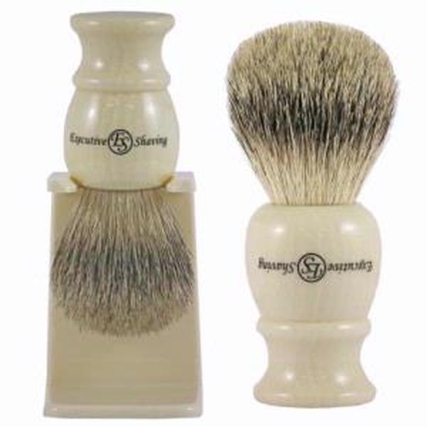 Executive Shaving Cream Best Badger Hair Shaving Brush & Stand
