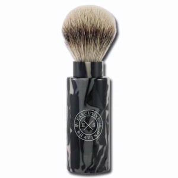 Executive Shaving Silvertip Turnback Travel Shaving Brush - Marble