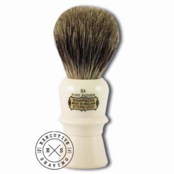 Simpsons B4 Beaufort Pure Badger Hair Shaving Brush in Imitation Ivory