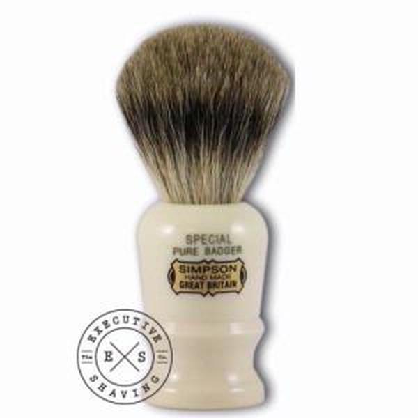 Simpsons Special Pure Badger Hair Shaving Brush in Imitation Ivory
