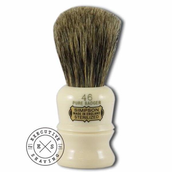 Simpsons Berkeley 46 Pure Badger Hair Shaving Brush in Imitation Ivory