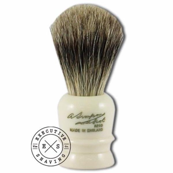 Simpsons Wee Scot Best Badger Hair Shaving Brush in Imitation Ivory