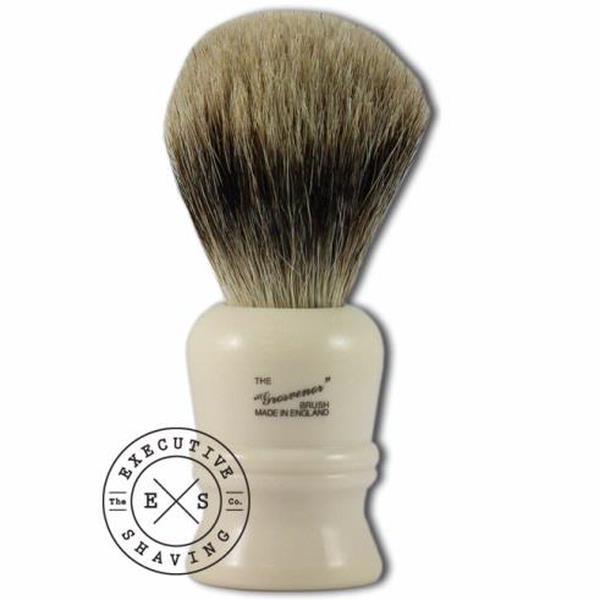 Simpsons Grosvenor Pure Badger Hair Shaving Brush in Imitation Ivory