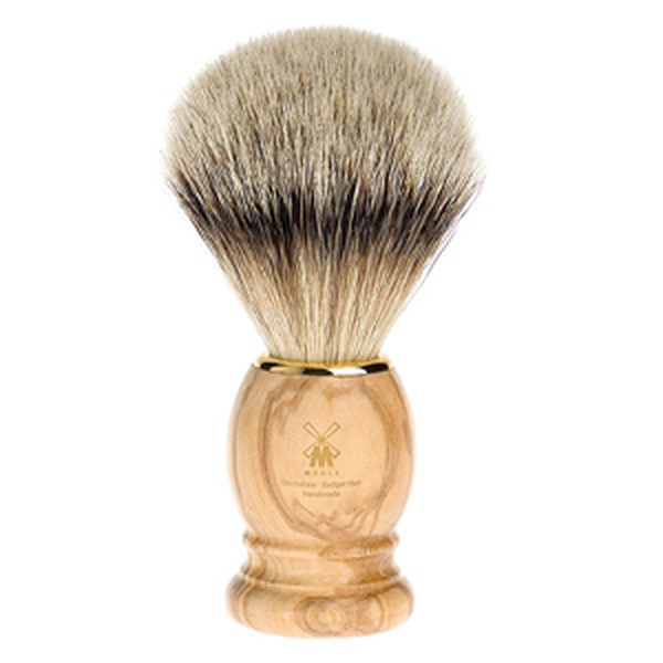Muhle Olivewood Silvertip Shaving Brush (Large)