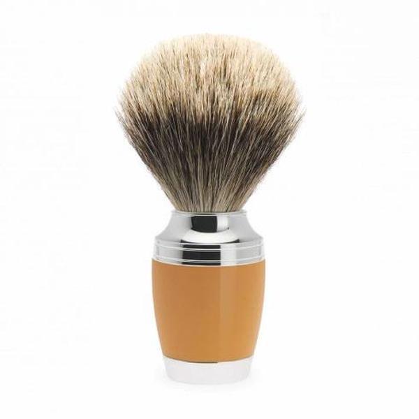 Muhle Butterscotch Stylo Silvertip Badger Shaving Brush