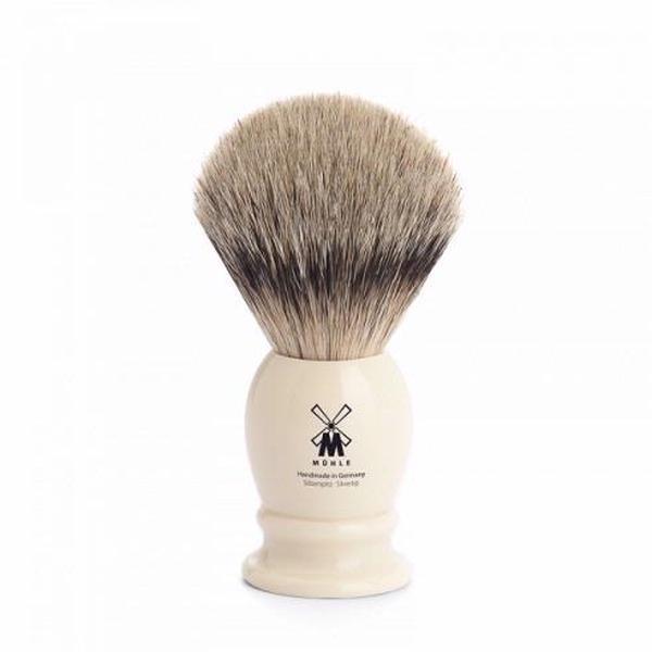 Muhle Silvertip Ivory Badger Hair Brush (Medium)