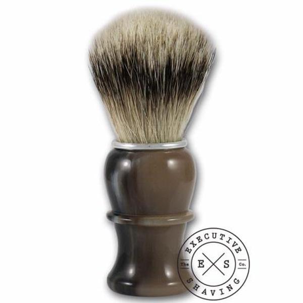 Thiers-Issard Blonde Horn Silvertip Shaving Brush (Large)