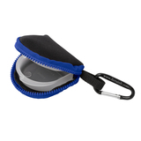 Retain-Itâ„¢ - Black Neoprene with Blue Zipper and Carabiner