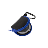 Retain-Itâ„¢ - Black Neoprene with Blue Zipper and Carabiner