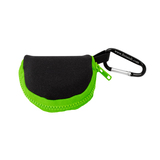 Retain-Itâ„¢ - Black Neoprene with Green Zipper and Carabiner