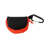 Retain-Itâ„¢ - Black Neoprene with Orange Zipper and Carabiner
