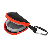 Retain-Itâ„¢ - Black Neoprene with Orange Zipper and Carabiner