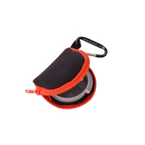 Retain-Itâ„¢ - Black Neoprene with Orange Zipper and Carabiner