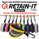 Retain-Itâ„¢ - Black Neoprene with Yellow Zipper and Carabiner