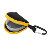 Retain-Itâ„¢ - Black Neoprene with Yellow Zipper and Carabiner