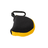 Retain-Itâ„¢ - Black Neoprene with Yellow Zipper and Carabiner