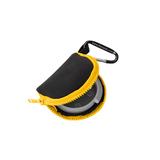 Retain-Itâ„¢ - Black Neoprene with Yellow Zipper and Carabiner