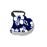 Retain-Itâ„¢ - Hawaiian Print Neoprene with White Zipper and Carabiner