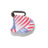 Retain-Itâ„¢ - USA Flag Print Neoprene with White Zipper and Carabiner